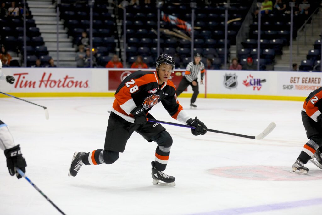 Cayden Lindstrom Photo credit: Medicine Hat Tigers/Randy Feere